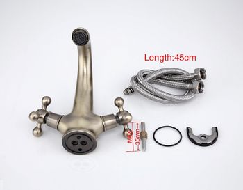 Смеситель для раковины Frap H19-4 F1019-4 Бронза — фото 6, Смесители для раковины