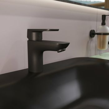 Смеситель для раковины Kludi Pure Style 400283975 Черный матовый — фото 5, Смесители для раковины