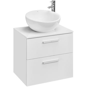 Тумба под раковину Roca Victoria 60 A857468806 подвесная Белый глянец — фото 6, Тумбы под раковину