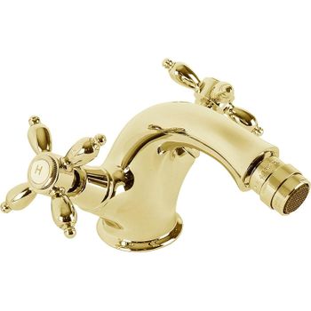 Смеситель на биде Cezares Nostalgia-BS1-03/24 Золото 24 карат — фото 1, Смесители для биде