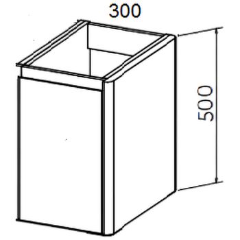 Подвесной шкаф Astra Form Капелла 30 03110003 распашной Белый — фото 5, Шкафы для ванной