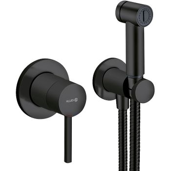 Гигиенический душ со смесителем Kludi Bozz 389983976 Черный матовый — фото 1, Гигиенические души