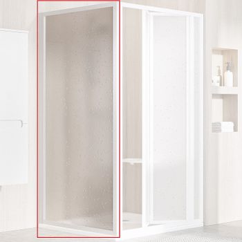 Душевая стенка Ravak Supernova PSS-90 940701O211 профиль Белый витраж пластик Pearl — фото 1, Боковые стенки