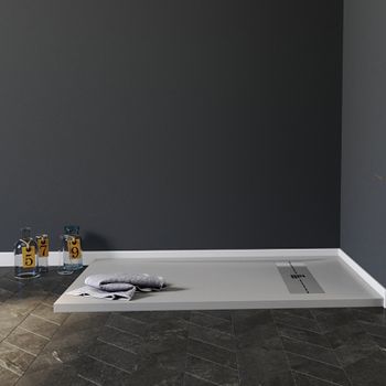 Душевой поддон из искусственного камня Aquanet Delight 120x90 260111 Серый — фото 3, Душевые поддоны из искусственного камня