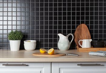 Керамическая мозаика StarMosaic Homework Black Matt WB73000 30,6x30,6 см — фото 2, Мозаика