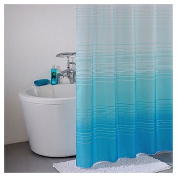 Штора для ванны Iddis Horizon 200x200 Синяя — фото 1, Шторы для ванной