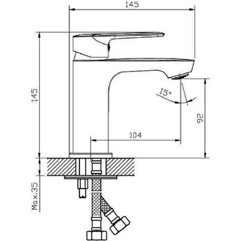 Смеситель для раковины Orange Sofi 2.0 M46-021cr Хром — фото 8, Смесители для раковины