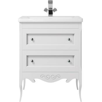 Тумба под раковину Creto Viva 66 13-1007W White — фото 1, Тумбы под раковину