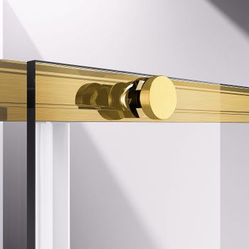 Душевой уголок Vincea Slim-N 130x90 VSR-4SN9013CLG профиль Брашированное золото стекло прозрачное — фото 4, Прямоугольные душевые уголки