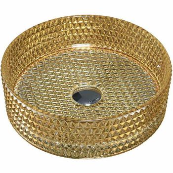 Раковина-чаша Vincea 40 VBS-5GL05 Золото — фото 1, Раковины накладные