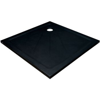 Душевой поддон из искусственного камня Ravak Perseus Pro 100x100 XA03AA01010BM Черный матовый — фото 1, Душевые поддоны из искусственного камня