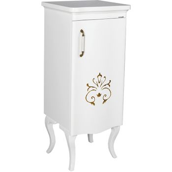 Тумба Creavit Antik 50 AN2115.02.BB Белая с декором — фото 1, Комоды и тумбы для ванной комнаты