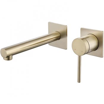 Смеситель для раковины Abber Emotion AF8812G Золото матовое — фото 1, Смесители для раковины