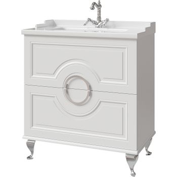 Тумба под раковину Caprigo Valletta 80 35317-SF027 Белая матовая — фото 1, Тумбы под раковину