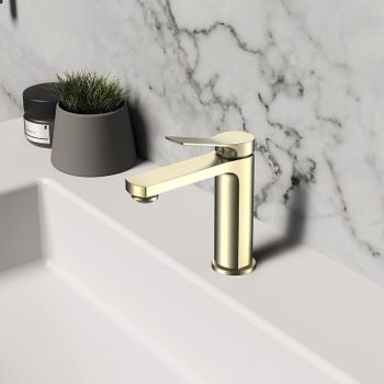 Товар: Смеситель для раковины Vincea Arco VBF-4AR01BG Брашированное золото - фото 2 Смеситель для раковины Vincea Arco VBF-4AR01BG Брашированное золото — фото 2, Смесители для раковины