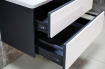 Тумба под раковину Roca Ronda 80 ZRU9302965 подвесная Белый глянец Антрацит — фото 3, Тумбы под раковину