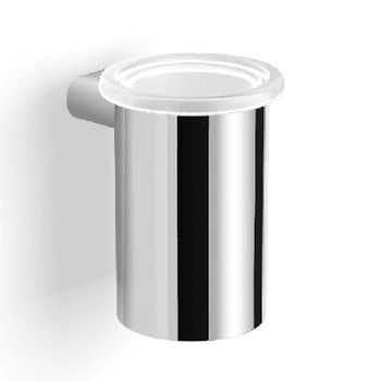 Стакан для зубных щеток Langberger Lugano 24011B круглый Хром — фото 1, Стаканы для зубных щеток