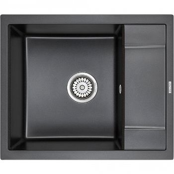Кухонная мойка Paulmark Flugen 50-600 PM216050-BL Черная — фото 1, Кухонные мойки