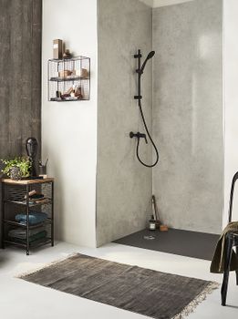 Душевой поддон из искусственного камня Jacob Delafon Tolbiac 120x80 E6D331RU-NGM Черный матовый — фото 3, Душевые поддоны из искусственного камня