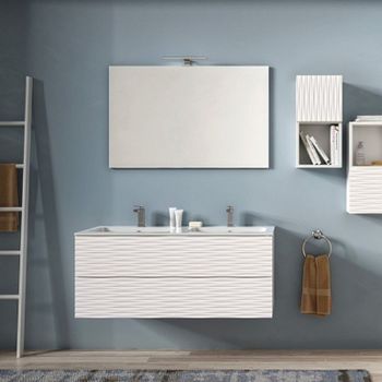 Тумба Cezares Bali 120 BABS1201T.601 Bianco Laccato Opaco — фото 1, Комоды и тумбы для ванной комнаты