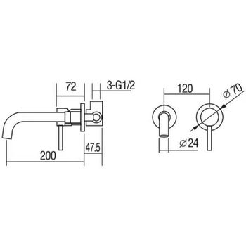 Смеситель для раковины WellWant by Orange Onda WWS0W211913W Хром — фото 5, Смесители для раковины