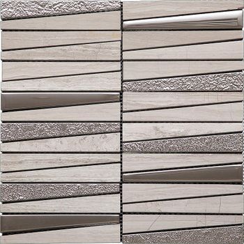 Стеклянная мозаика Natural Hi-Tech HTC-533-M 29,8x29,8 см — фото 1, Мозаика