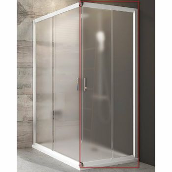 Душевая дверь Ravak Blix BLRV2К-80 1XV40100ZG профиль Белый стекло Grape — фото 1, Раздвижные душевые двери