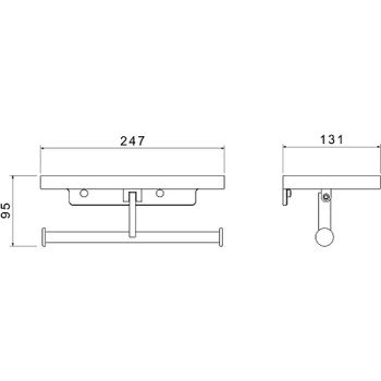 Товар: Держатель туалетной бумаги Aquatek Европа AQ4919CR двойной Хром - фото 2 Держатель туалетной бумаги Aquatek Европа AQ4919CR двойной Хром — фото 2, Держатели туалетной бумаги
