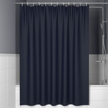 Штора для ванны Iddis Decor 180х200 D28P218i11 Синяя — фото 1, Шторы для ванной