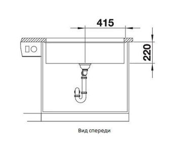 Кухонная мойка Blanco Subline 800-U 523145 Белая — фото 4, Кухонные мойки