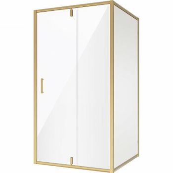 Душевой уголок Niagara Nova 90х80 NG-43-9AG-A80G профиль Холодное золото стекло прозрачное — фото 1, Прямоугольные душевые уголки