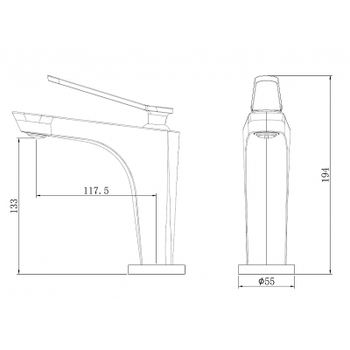 Товар: Смеситель для раковины Abber Zeitlos AF8909RG Розовое золото - фото 3 Смеситель для раковины Abber Zeitlos AF8909RG Розовое золото — фото 3, Смесители для раковины