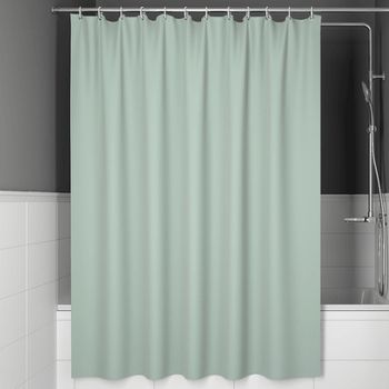 Штора для ванны Iddis Basic 180х200 B71P218i11 Зеленая — фото 1, Шторы для ванной