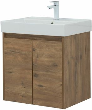 Тумба под раковину Aquanet Nova Lite 60 298849 подвесная Дуб рустикальный — фото 7, Тумбы под раковину
