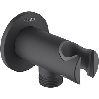 Шланговое подключение Aquatek AQ2460MB Черное матовое — фото 1, Шланговые подключения