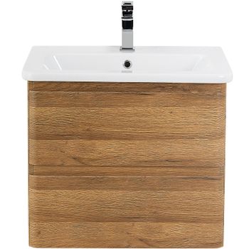 Тумба под раковину BelBagno 60 ALBANO-CER-600-2C-SO-RR подвесная Rovere Rustico — фото 1, Тумбы под раковину