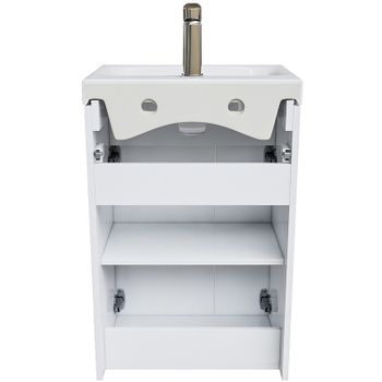 Тумба с раковиной Iddis Zodiac 50 ZOD5CDFi95K Белая — фото 3, Тумбы с раковиной