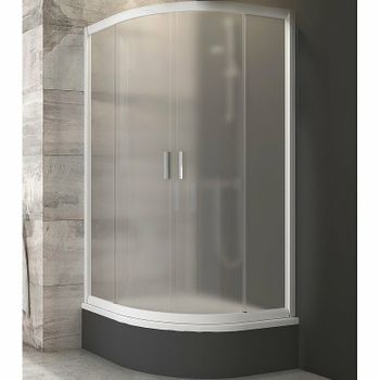 Душевой уголок Ravak Blix BLCP4-90 Sabina 90x90 3B270140ZG профиль Белый стекло Grape — фото 1, Душевые уголки четверть круга