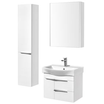 Зеркальный шкаф Aquaton Беверли 65 1A237002BV010 Белый глянец — фото 3, Зеркальные шкафы в ванную