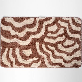 Коврик для ванной комнаты WasserKRAFT Donau 75х45 BM-9401 Коричневый — фото 1, Коврики для ванной комнаты