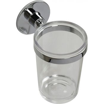 Стакан для зубных щеток Fixsen Round FX-92106 Хром — фото 1, Стаканы для зубных щеток