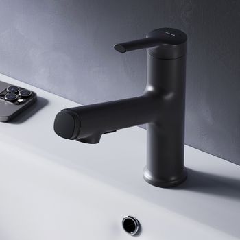 Смеситель для раковины AM.PM X-Joy F85B02922 Черный матовый — фото 13, Смесители для раковины