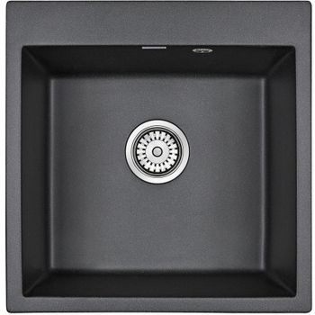 Кухонная мойка Paulmark Kante 50 PM105152-BL Черная — фото 1, Кухонные мойки