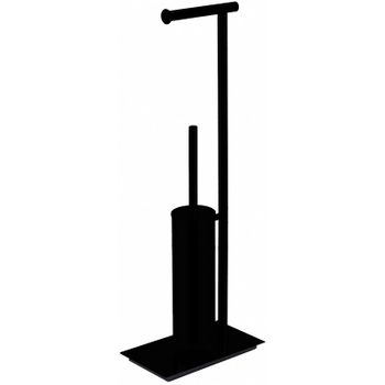 Напольная стойка Colombo Design Square B9907.NM Черная матовая — фото 1, Стойки - набор держателей