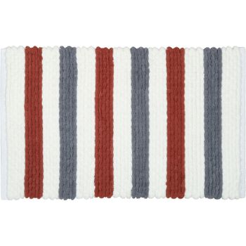Коврик для ванной комнаты Fixsen Amber 50х80 FX-8040X Синий Красный Белый — фото 1, Коврики для ванной комнаты