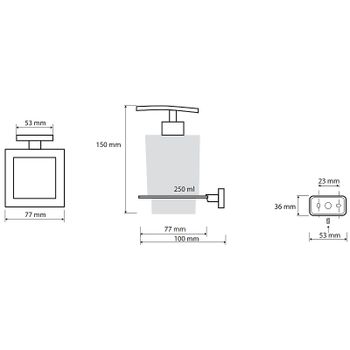 Товар: Дозатор для жидкого мыла Bemeta Niki 153209049 Хром - фото 2 Дозатор для жидкого мыла Bemeta Niki 153209049 Хром — фото 2, Дозаторы