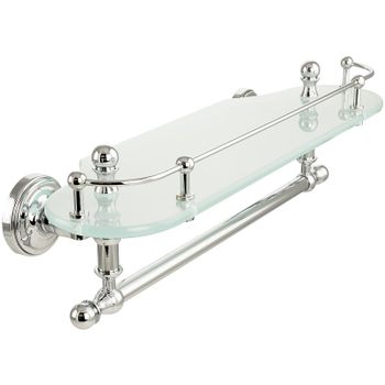 Стеклянная полка Migliore Mirella 17248 Хром — фото 1, Полки для ванной и душа