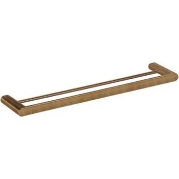 Полотенцедержатель Remer Lounge LN33VO двойной Бронза — фото 1, Полотенцедержатели