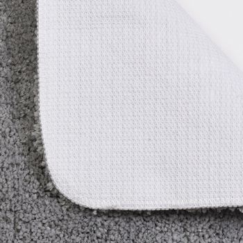 Коврик для ванной комнаты WasserKRAFT Kammel 55х57 BM-8342 Silver — фото 4, Коврики для ванной комнаты