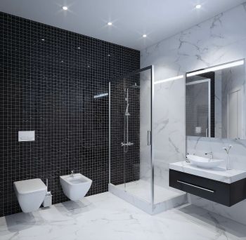 Керамическая мозаика StarMosaic Wild Stone Black Polished JMST034 30,5x30,5 см — фото 5, Мозаика